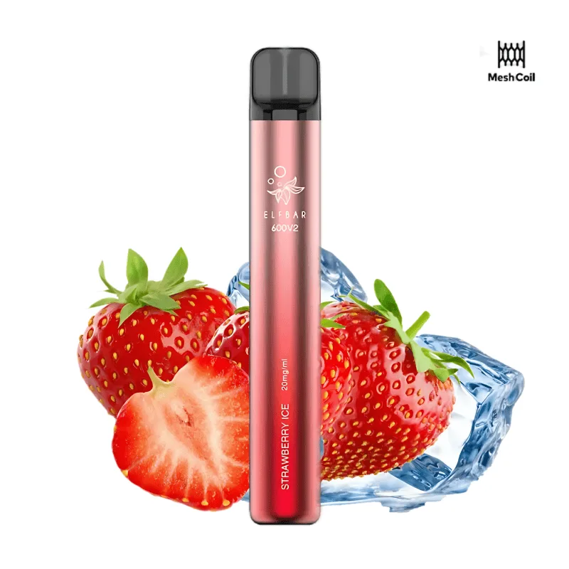 [P.D-403-8219] Elfbar 600 V2 Strawberry Ice 20mg