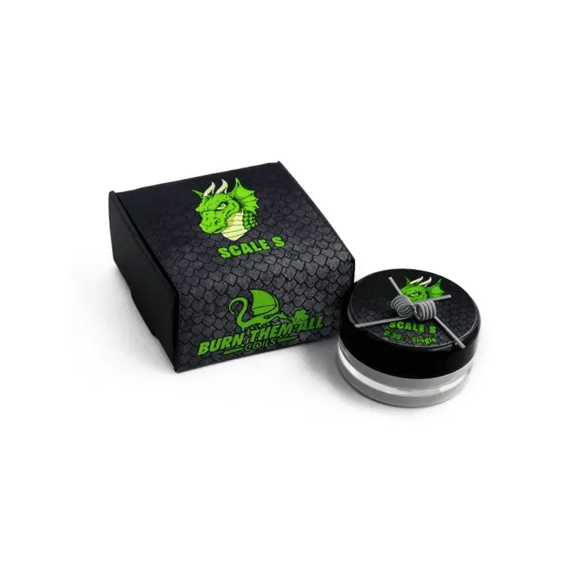 [R.A-475-8389] Burn Them All Coils Scale S Single Full N80 (0.35ohm)