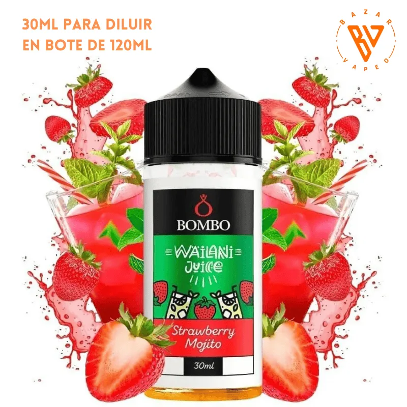 [A-37-9290] Aroma Bombo Strawberry Mojito Longfill 30/120ml