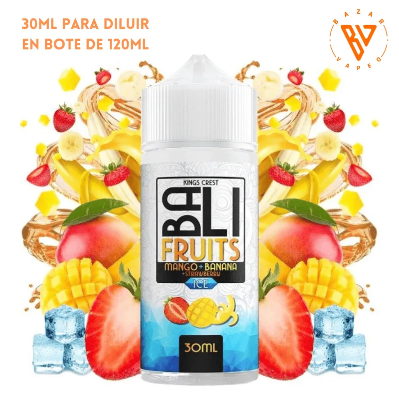 [A30-292-9464] Aroma Bali Fruits Mango Banana Strawberry Ice Longfill 30/120ml