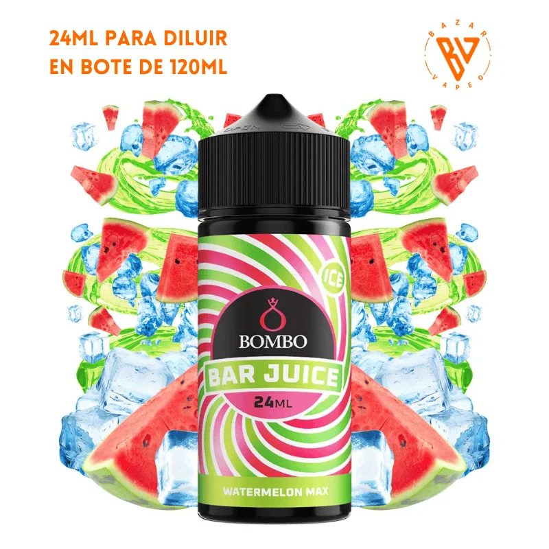 [A-37-9575] Aroma Bombo Bar Juice Watermelon Max Ice Longfill 24/120ml