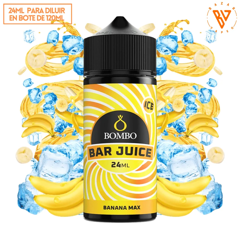 [A-37-9643] Aroma Bombo Bar Juice Banana Max Ice Longfill 24/120ml