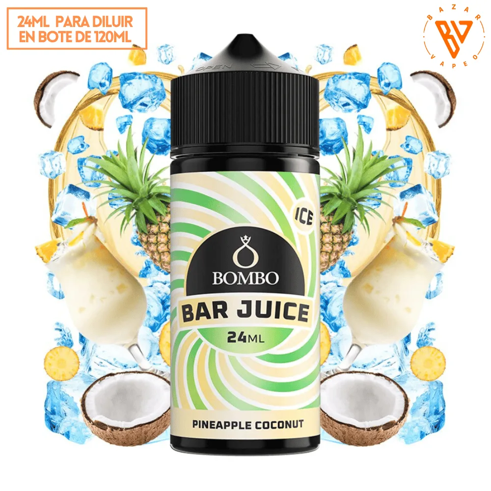 [A-37-9645] Aroma Bombo Bar Juice Pineapple Coconut Ice Longfill 24/120ml
