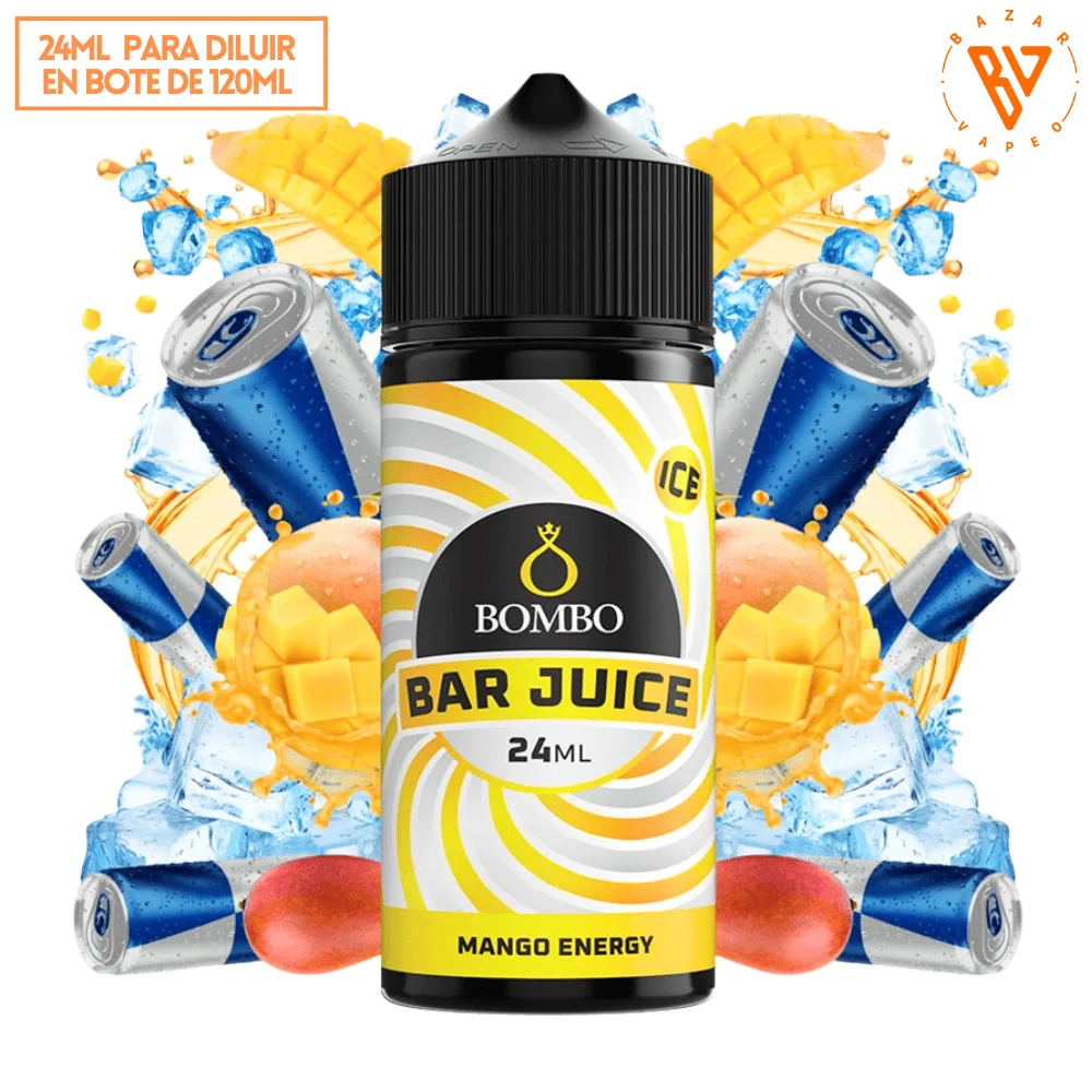 [A-37-9646] Aroma Bombo Bar Juice Mango Energy Ice Longfill 24/120ml
