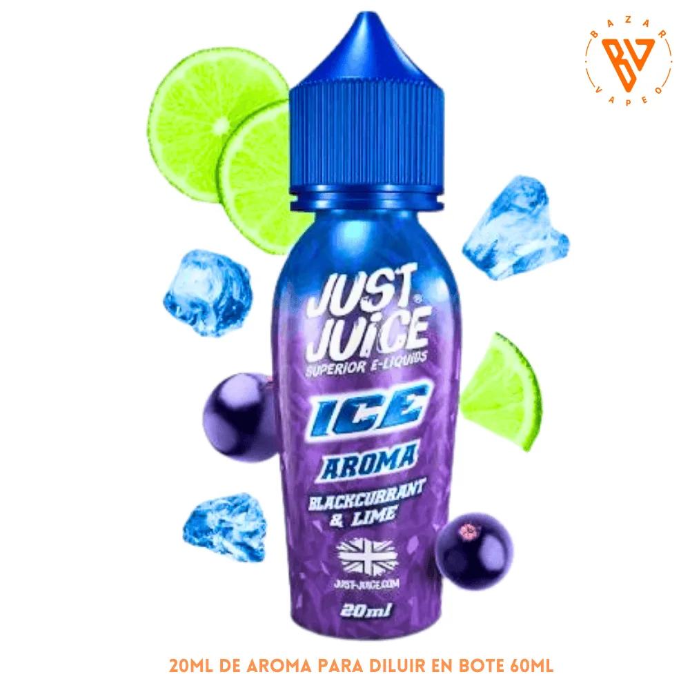 [A-203-9718] Aroma Just Juice Blackcurrant And Lime Ice Longfill 20/60ml