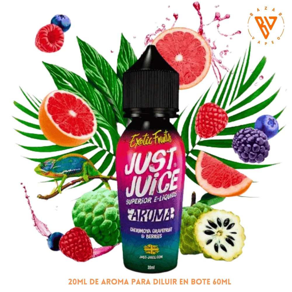 [A-203-9719] Aroma Just Juice Cherimoya Grapefruit And Berries Longfill 20/60ml