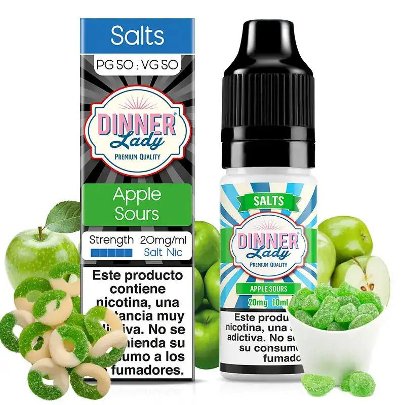 [SAL-38-2648] Dinner Lady Salt Apple Sours 10ml 20mg