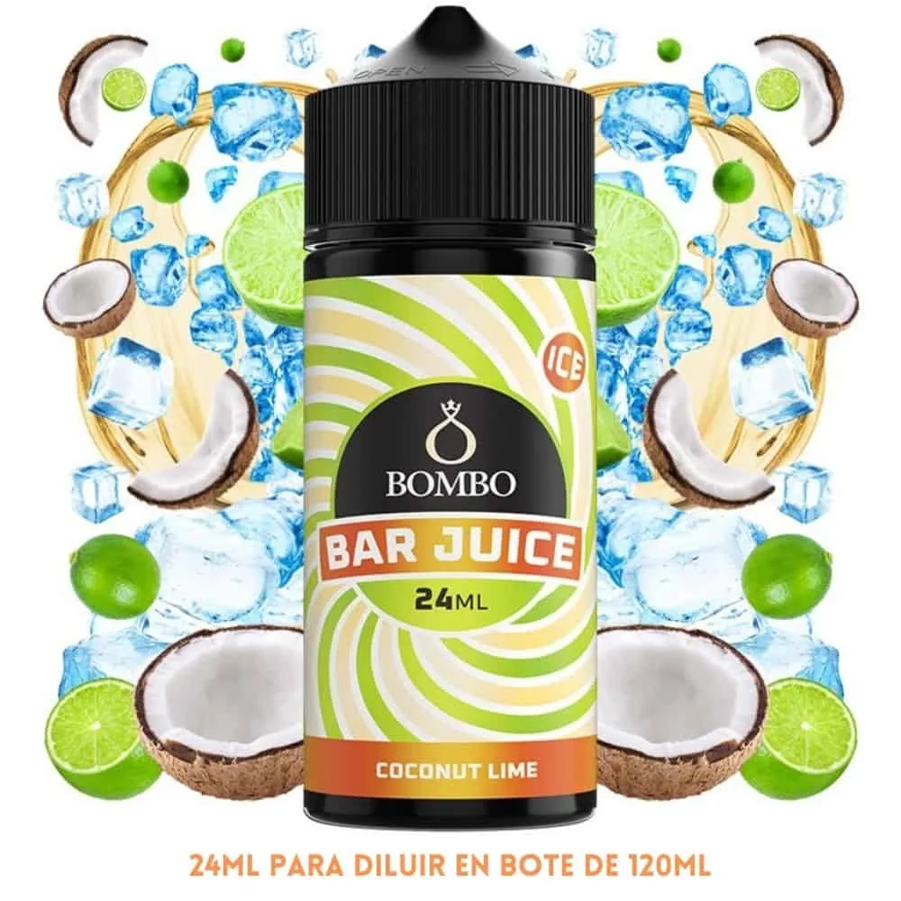 [A-37-9996] Aroma Bombo Bar Juice Coconut Lime Ice Longfill 24/120ml