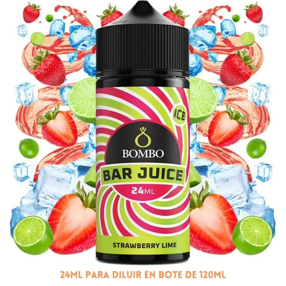 [A-37-9997] Aroma Bombo Bar Juice Strawberry Lime Ice Longfill 24/120ml