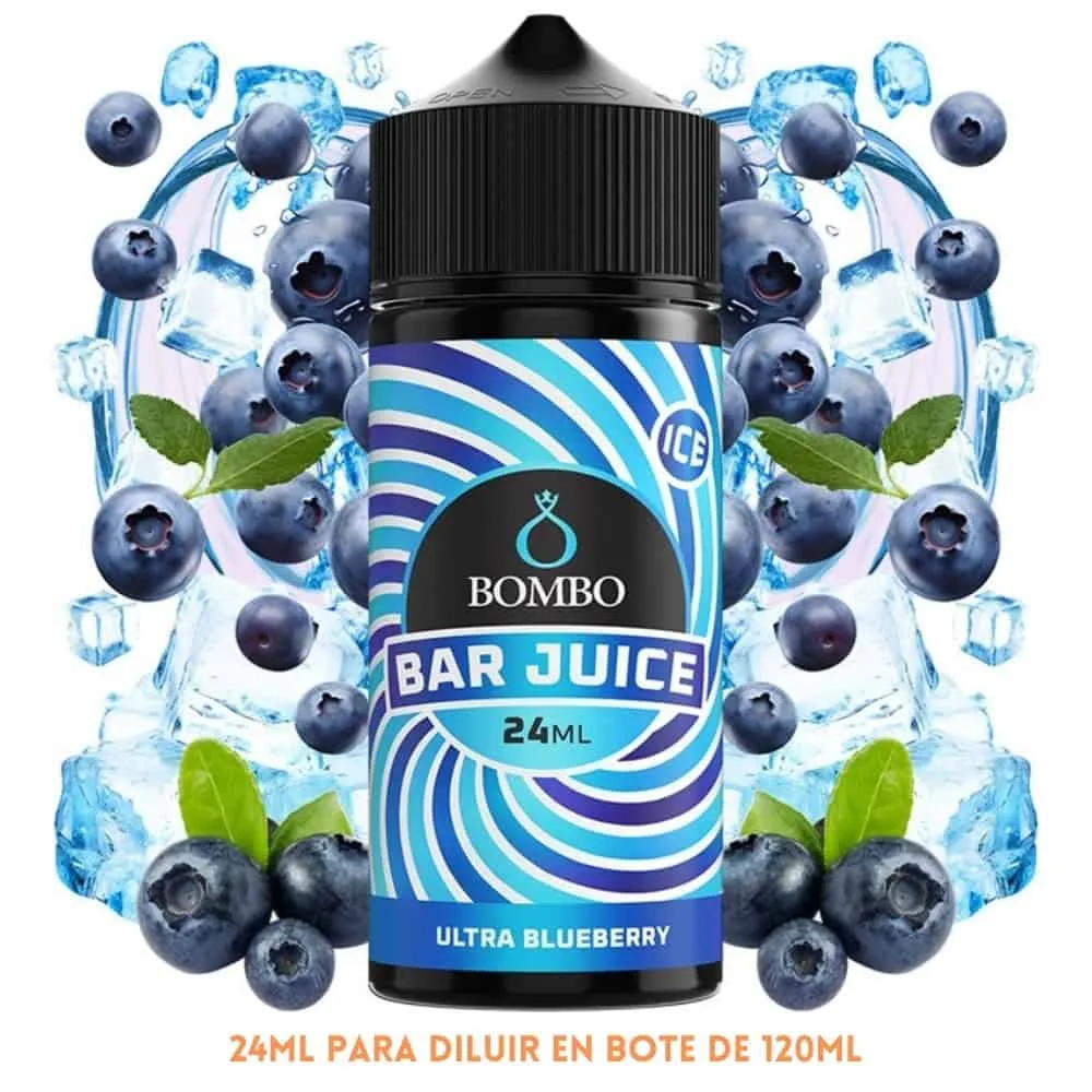 [A-37-9999] Aroma Bombo Bar Juice Ultra Blueberry Ice Longfill 24/120ml