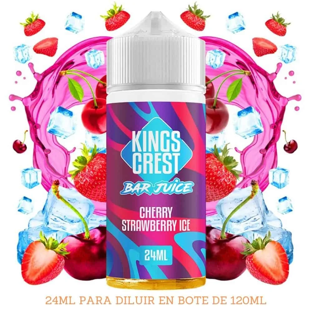 [A-41-10037] Aroma Kings Crest Cherry Strawberry Ice Longfill 24/120ml