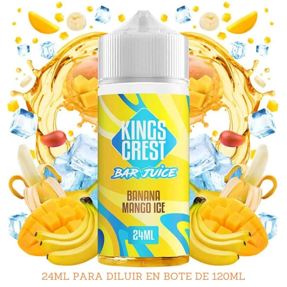 [A-41-10039] Aroma Kings Crest Banana Mango Ice Longfill 24/120ml