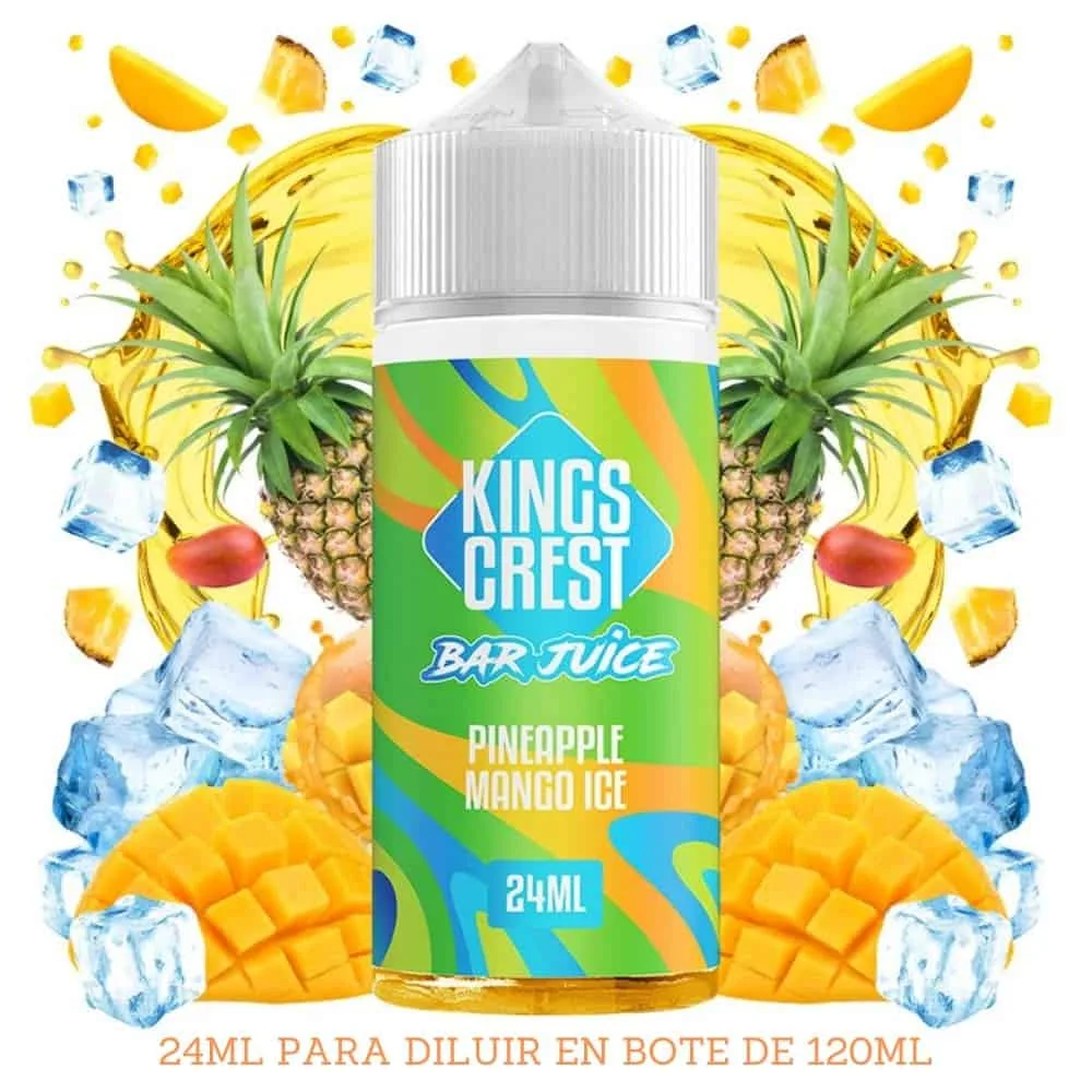 [A-41-10040] Aroma Kings Crest Pineapple Mango Ice Longfill 24/120ml