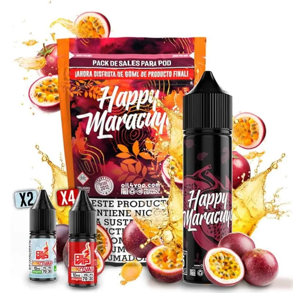 [SAL-67-10066] Pack Oil4Vap Sales Happy Maracuyá 60ml