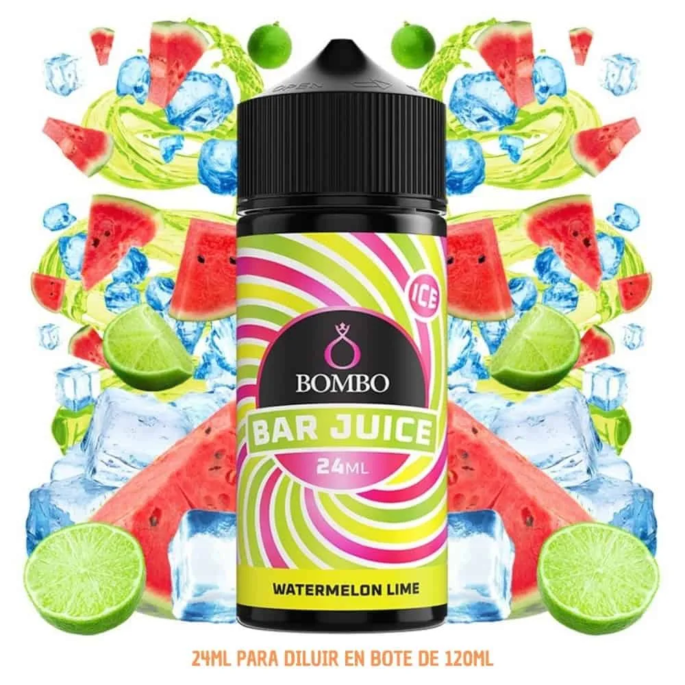 [A-37-10148] Aroma Bombo Bar Juice Watermelon Lime Ice Longfill 24/120ml