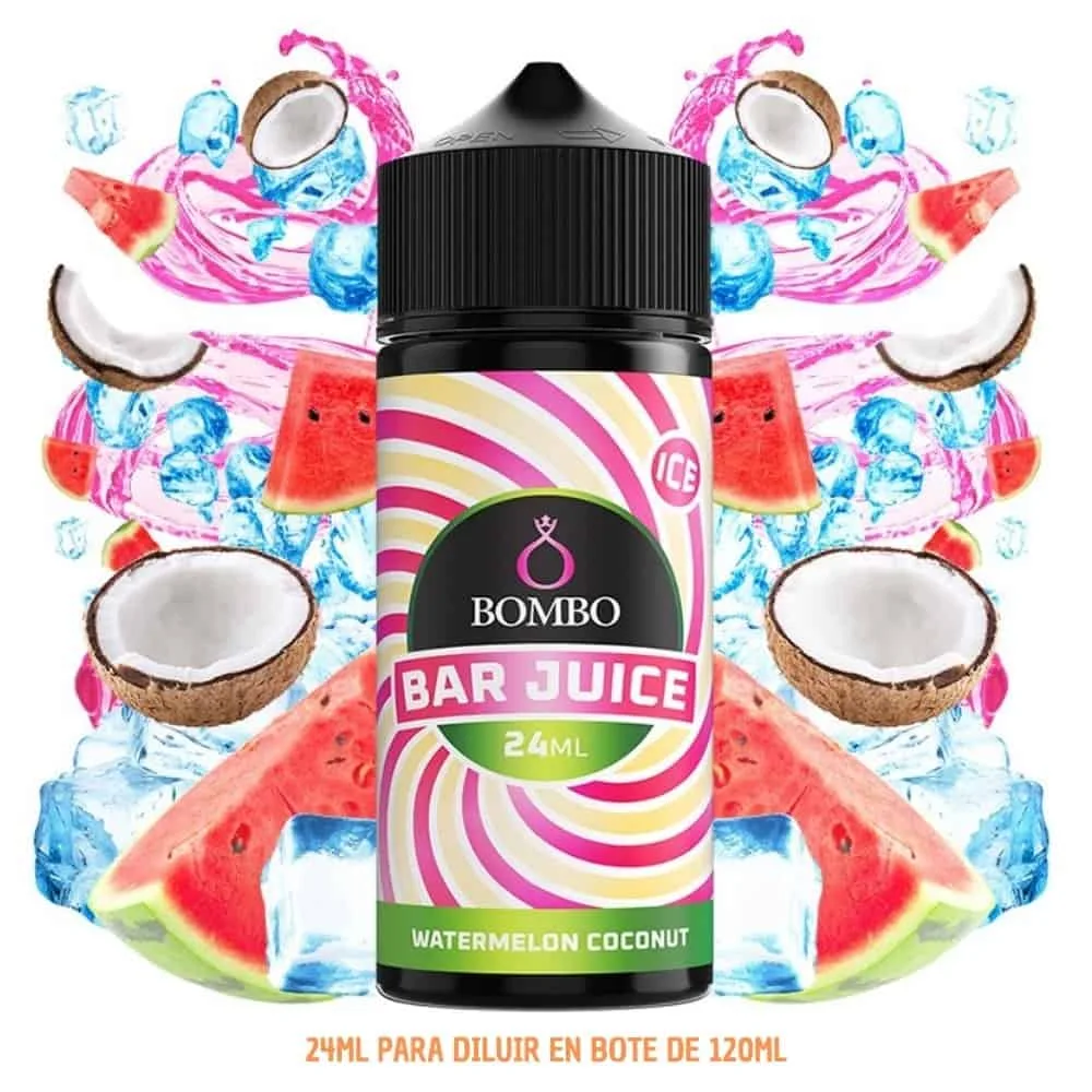 [A-37-10149] Aroma Bombo Bar Juice Watermelon Coconut Ice Longfill 24/120ml
