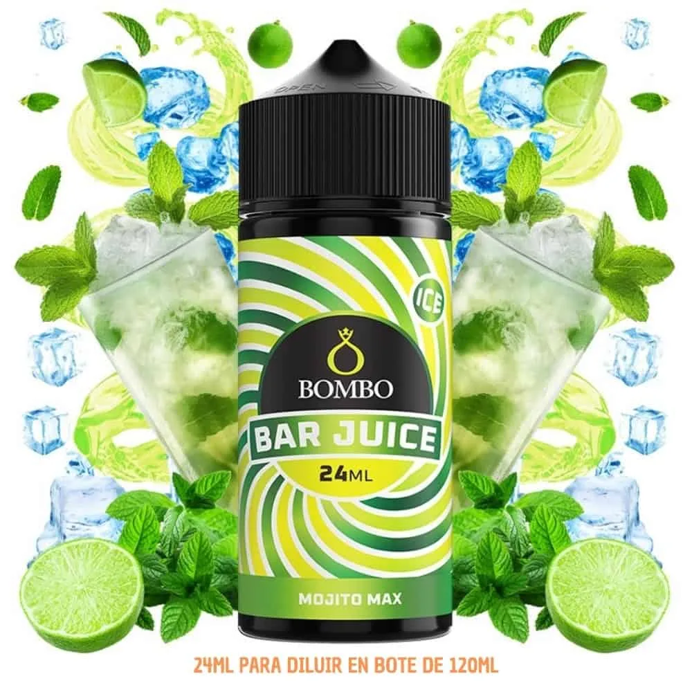 [A-37-10152] Aroma Bombo Bar Juice Mojito Max Ice Longfill 24/120ml
