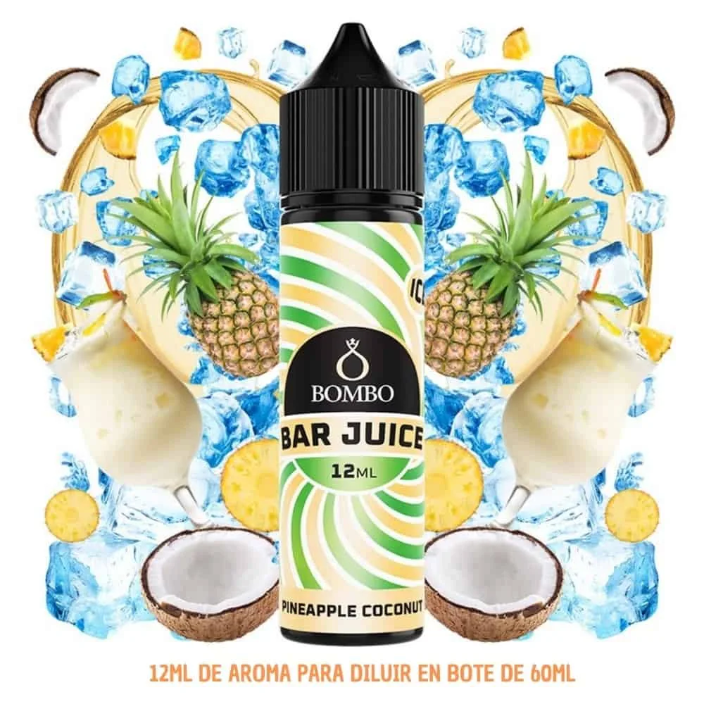 [A-37-10168] Aroma Bombo Bar Juice Pineapple Coconut Ice Longfill 12/60ml