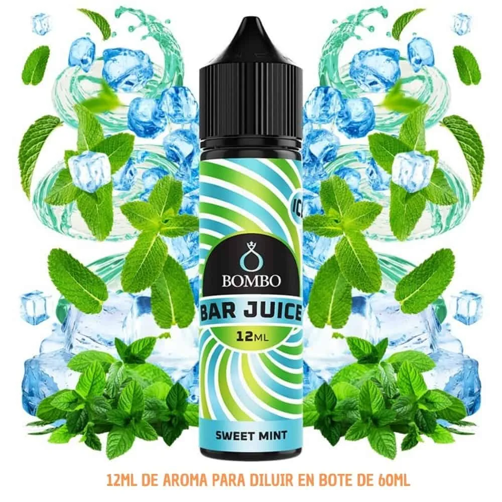 [A-37-10173] Aroma Bombo Bar Juice Sweet Mint Ice Longfill 12/60ml