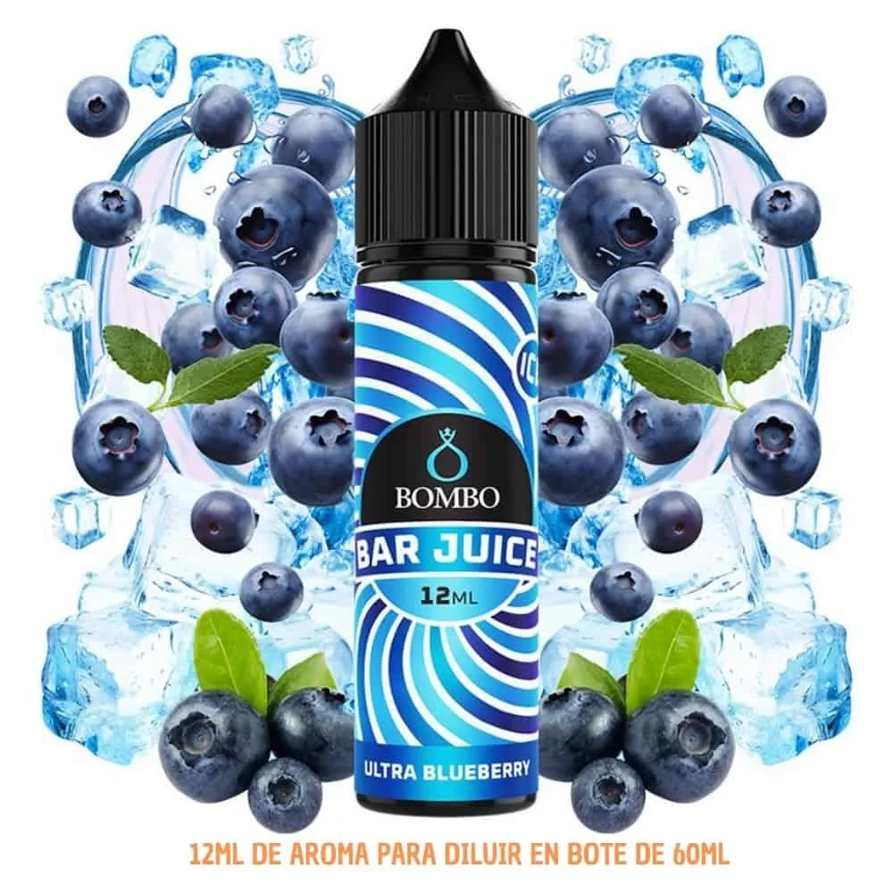 [A-37-10177] Aroma Bombo Bar Juice Ultra Blueberry Ice Longfill 12/60ml