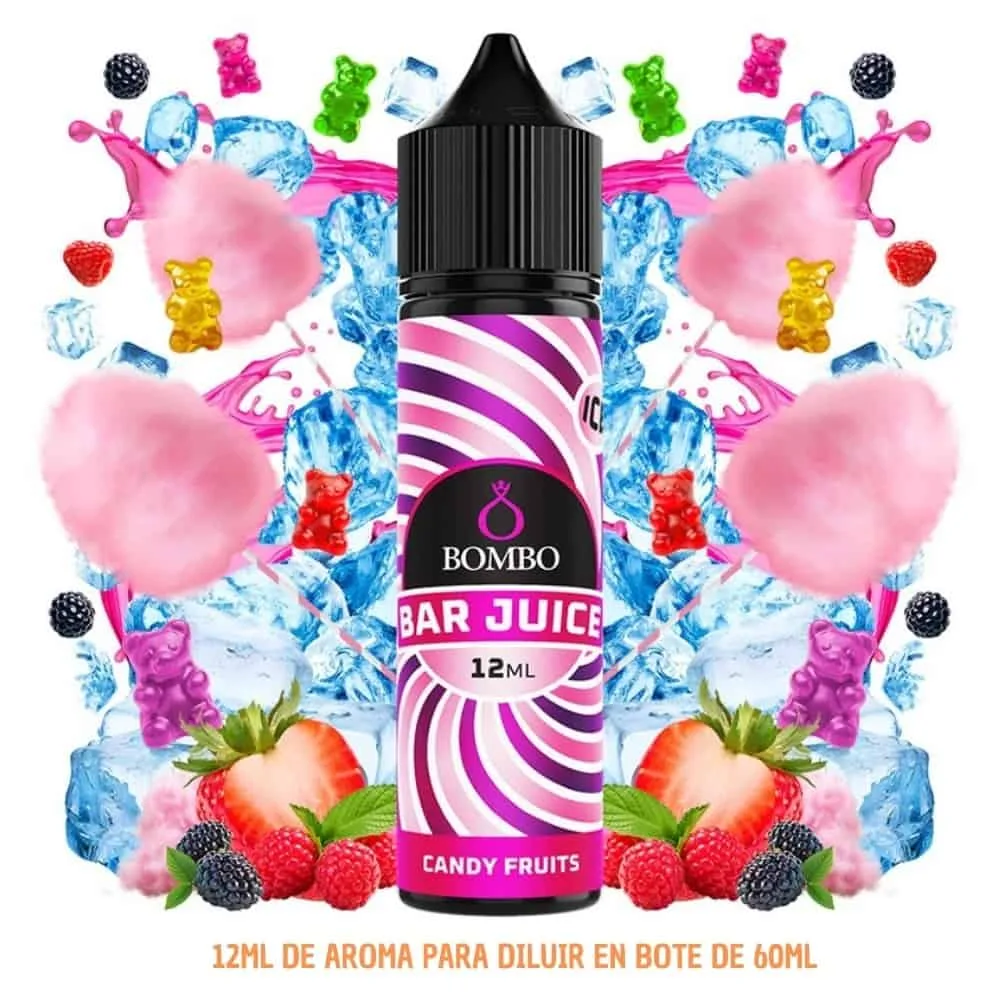 [A-37-10179] Aroma Bombo Bar Juice Candy Fruits Ice Longfill 12/60ml