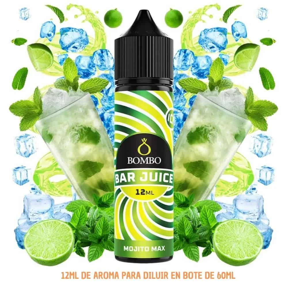 [A-37-10180] Aroma Bombo Bar Juice Mojito Max Ice Longfill 12/60ml