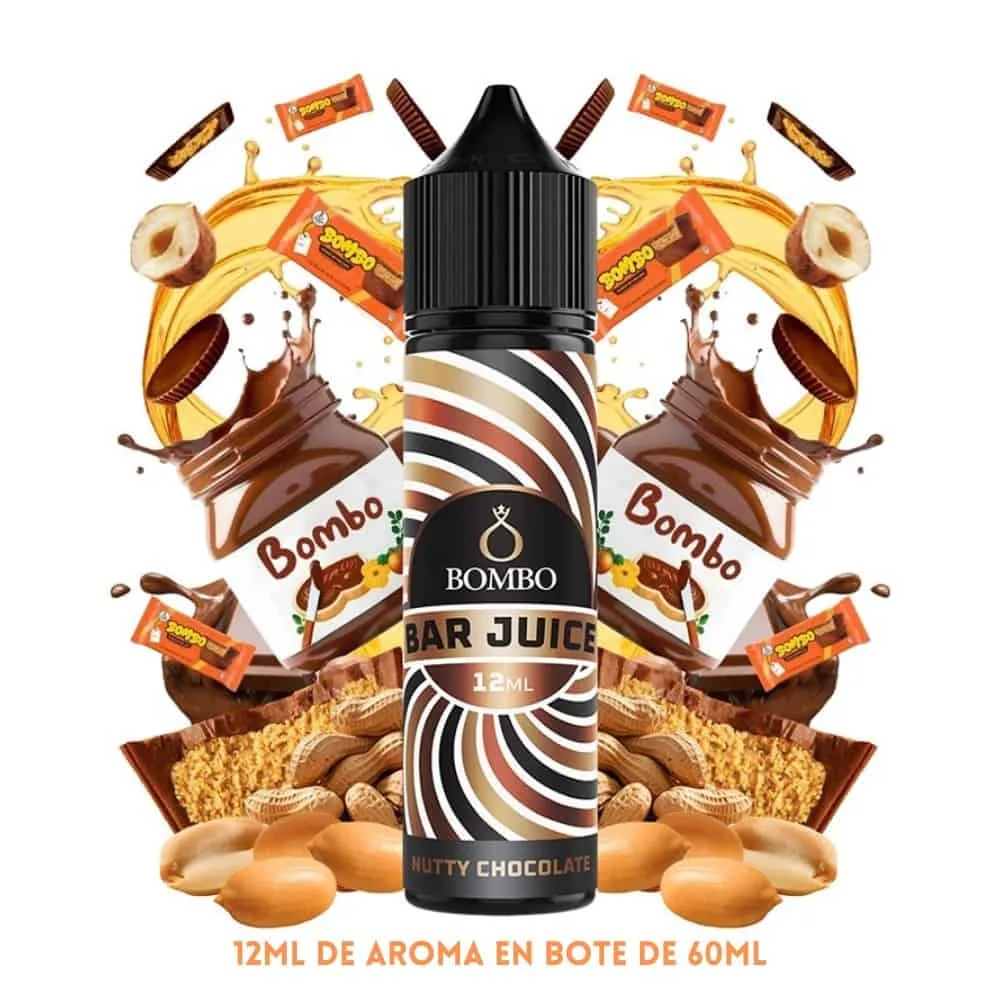 [A-37-10282] Aroma Bombo Bar Juice Nutty Chocolate Longfill 12/60ml