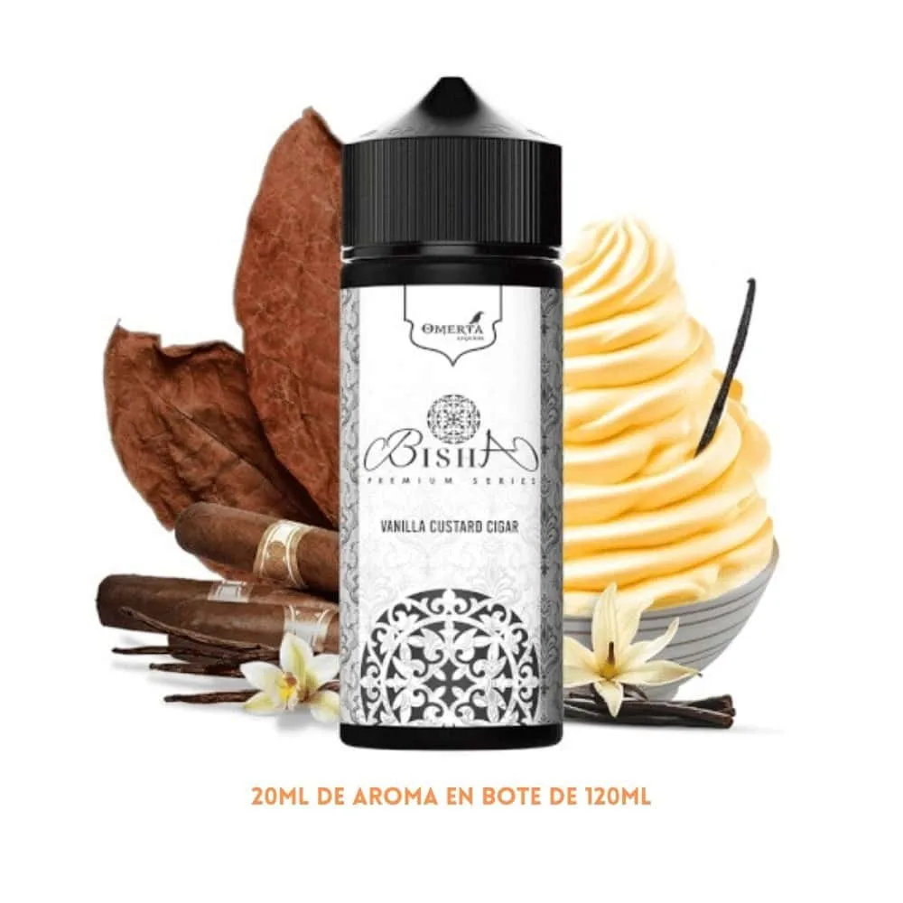 [A-444-10383] Aroma Omerta Vanilla Custard Cigar Longfill 20/120ml