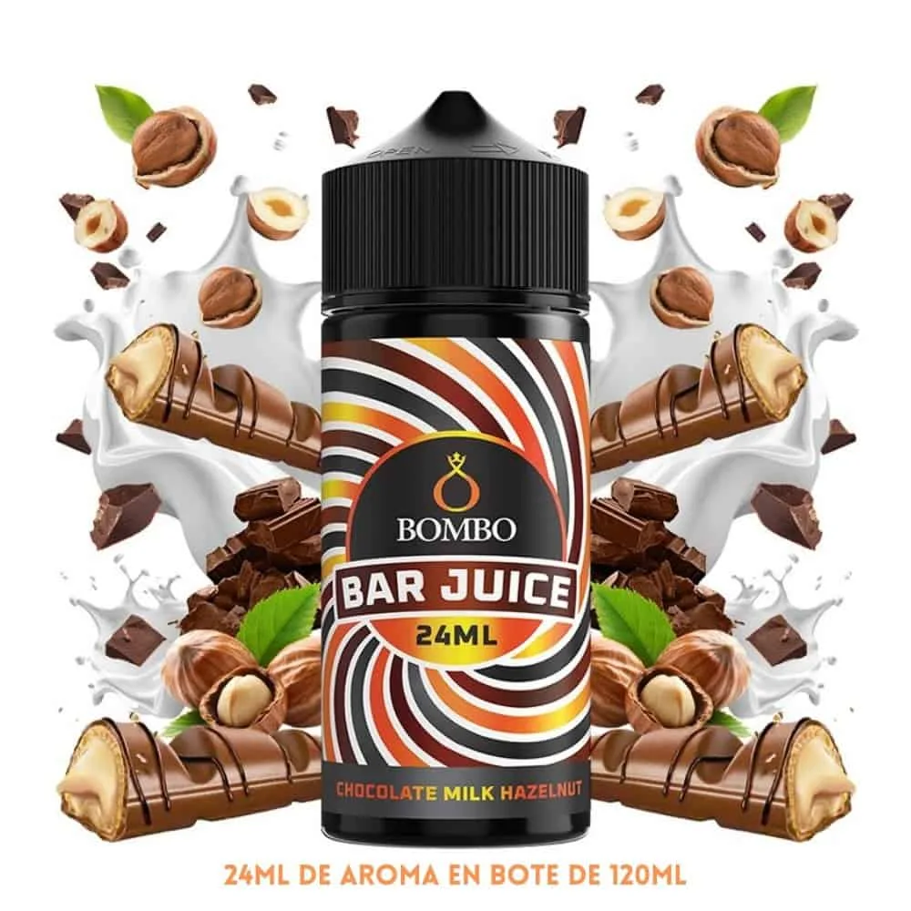 [A-37-10411] Aroma Bombo Bar Juice Chocolate Milk Halzenut Longfill 24/120ml