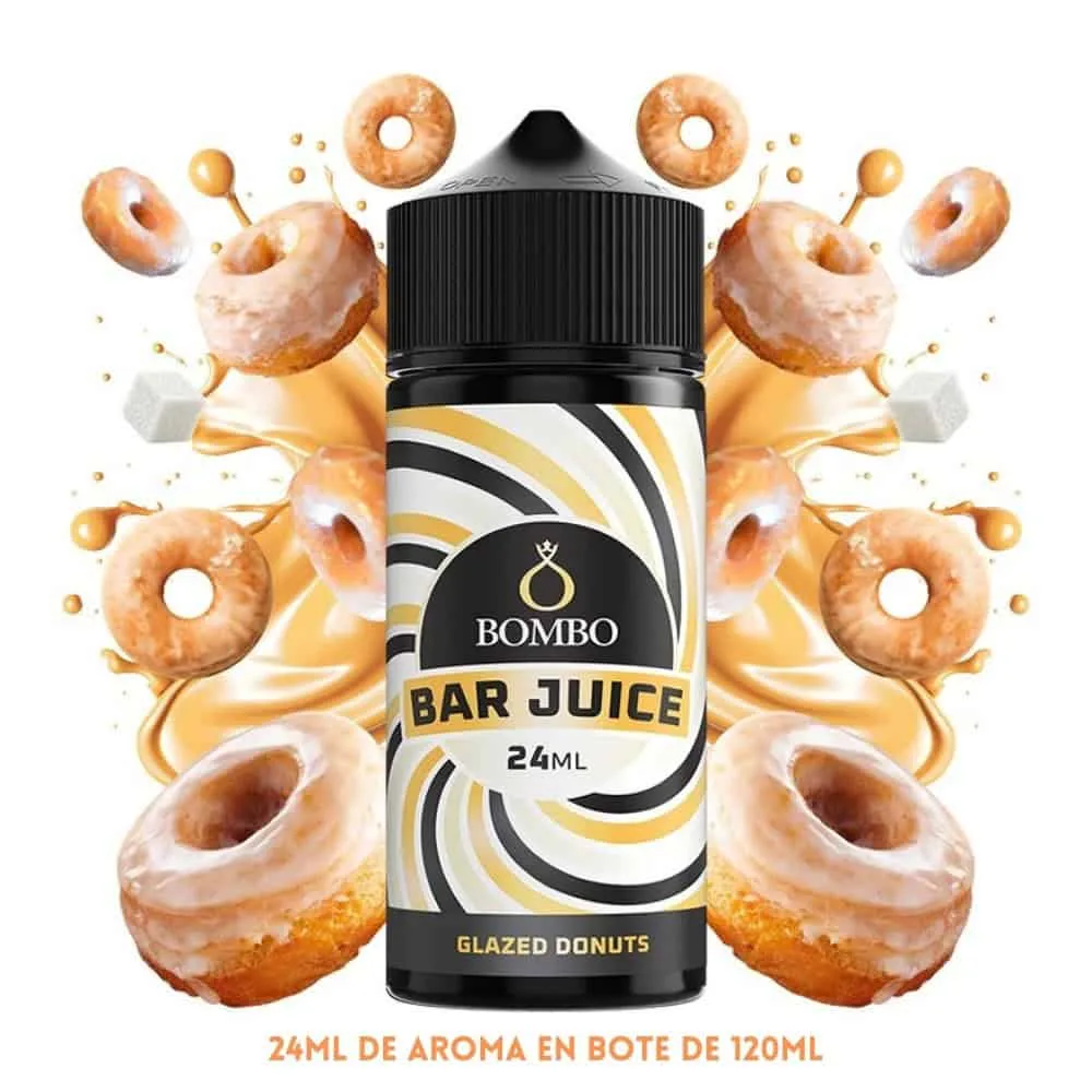 [A-37-10419] Aroma Bombo Bar Juice Glazed Donut Longfill 24/120ml