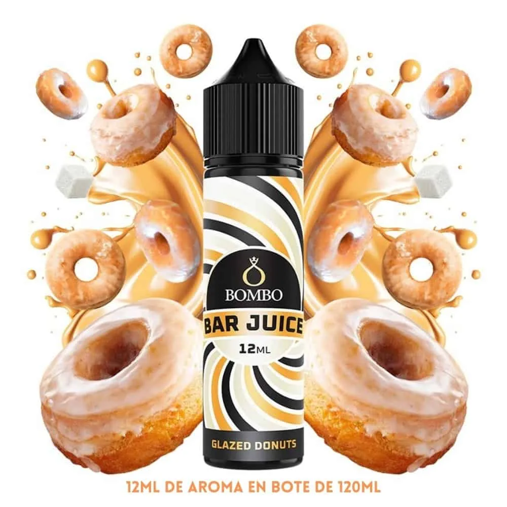 [A-37-10420] Aroma Bombo Bar Juice Glazed Donut Longfill 12/60ml