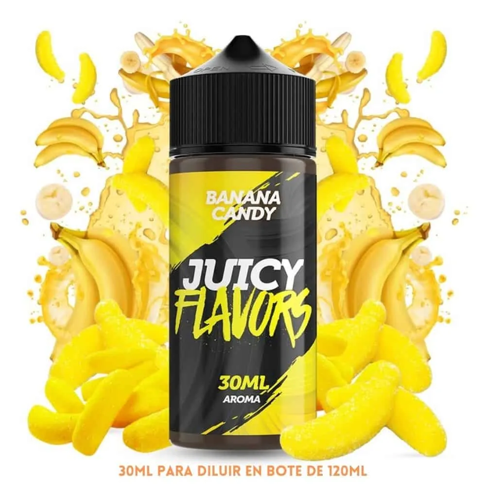 [A-468-10493] Aroma Juicy Flavors Banana Candy Longfill 30/120ml