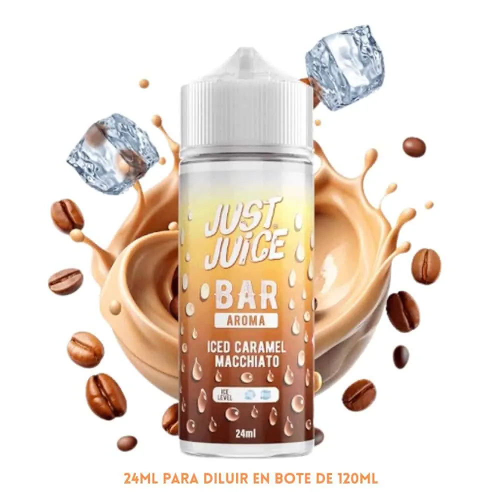 [A30-203-10633] Aroma Just Juice Bar Iced Caramel Macchiato Longfill 24/120ml