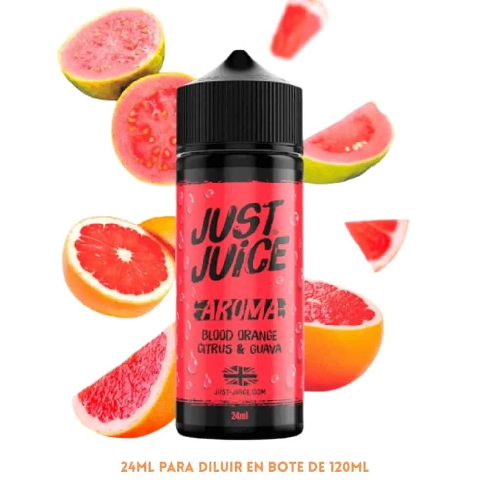 [A30-203-10639] Aroma Just Juice Blood Orange Citrus Guava Longfill 24/120ml