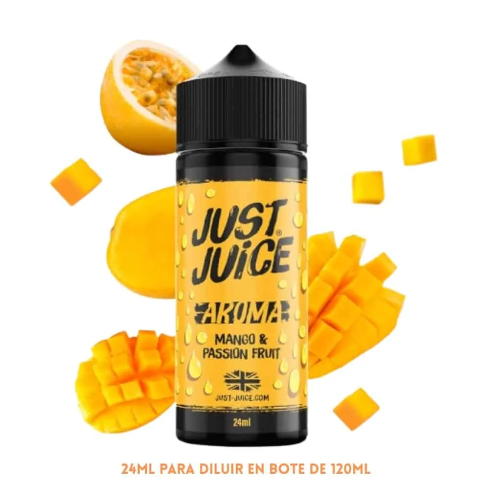 [A30-203-10644] Aroma Just Juice Mango Passion Fruit Longfill 24/120ml