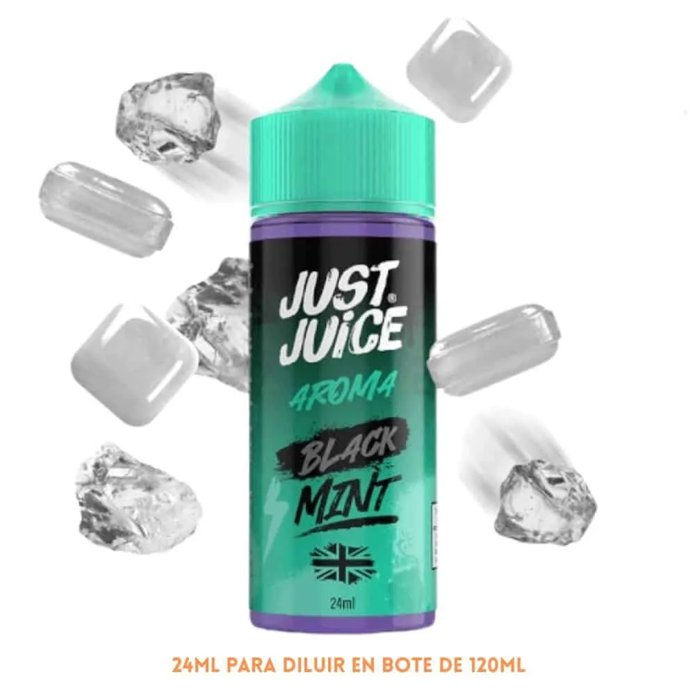 [A30-203-10645] Aroma Just Juice Mint Range Black Longfill 24/120ml