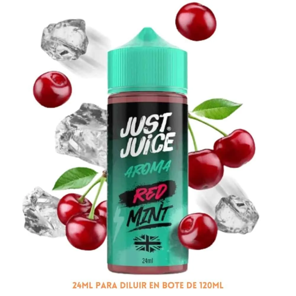 [A30-203-10648] Aroma Just Juice Mint Range Red Longfill 24/120ml