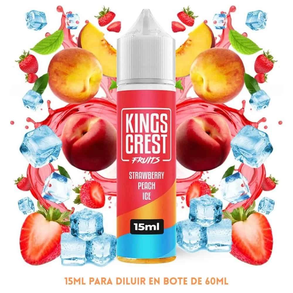 [A15-41-10710] Aroma Kings Crest Strawberry Peach Ice Longfill 15/60ml