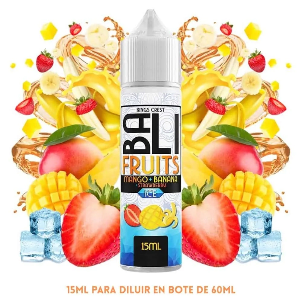 [A15-41-10716] Aroma Bali Fruits Mango Banana Strawberry Ice Longfill 15/60ml