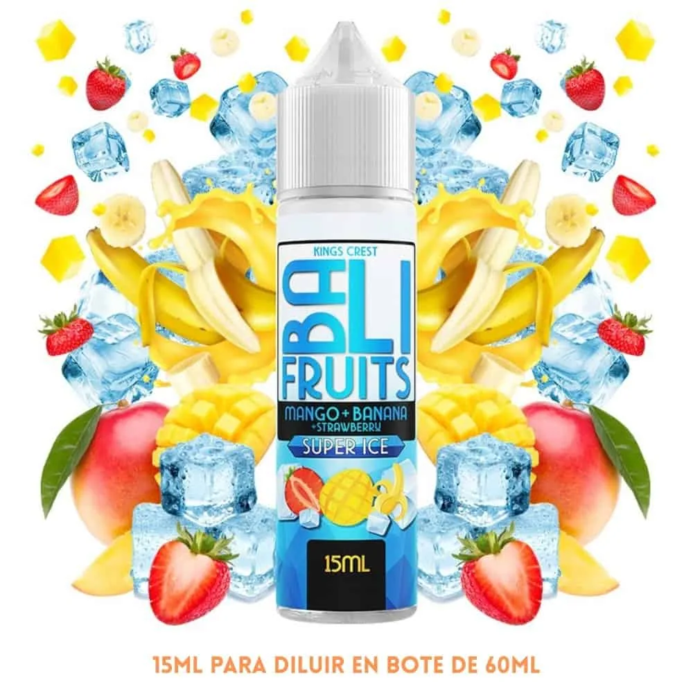 [A15-41-10717] Aroma Bali Fruits Mango Banana Strawberry Super Ice Longfill 15/60ml