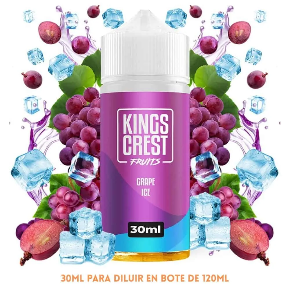 [A30-41-10727] Aroma Kings Crest Grape Ice Longfill 30/120ml