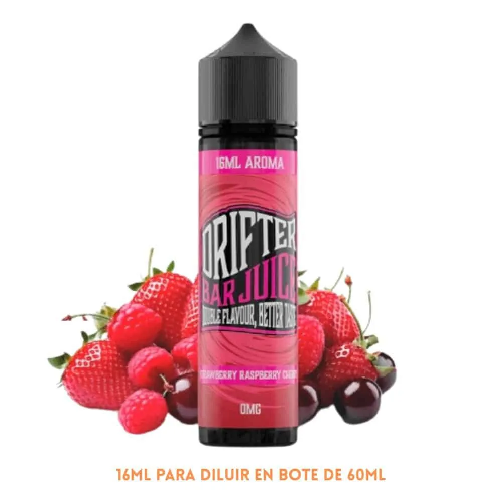 [A16-462-10741] Aroma Drifter Bar Strawberry Raspberry Cherry Longfill 16/60ml
