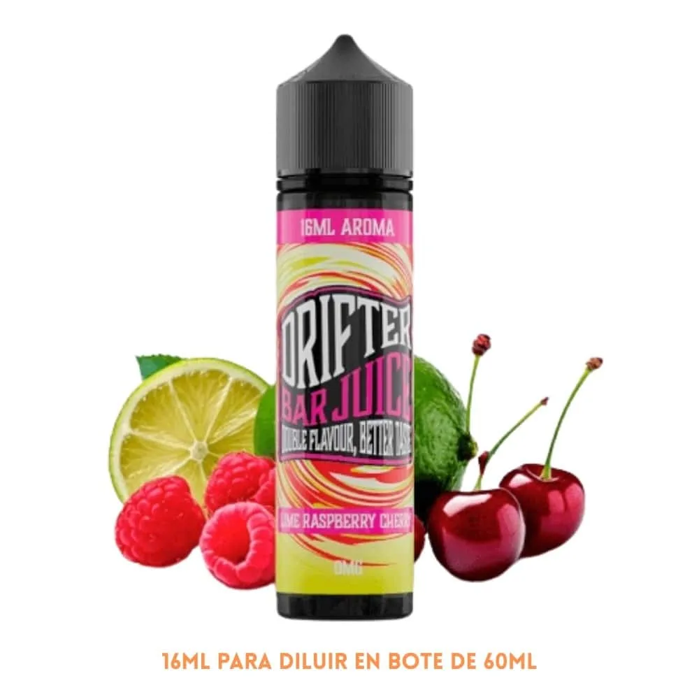 [A16-462-10744] Aroma Drifter Bar Lime Raspberry Cherry Longfill 16/60ml