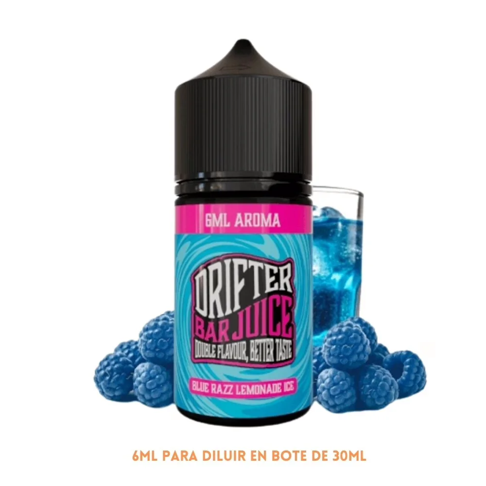 [A6-462-10771] Aroma Drifter Bar Blue Razz Lemonade Ice Longfill 6/30ml