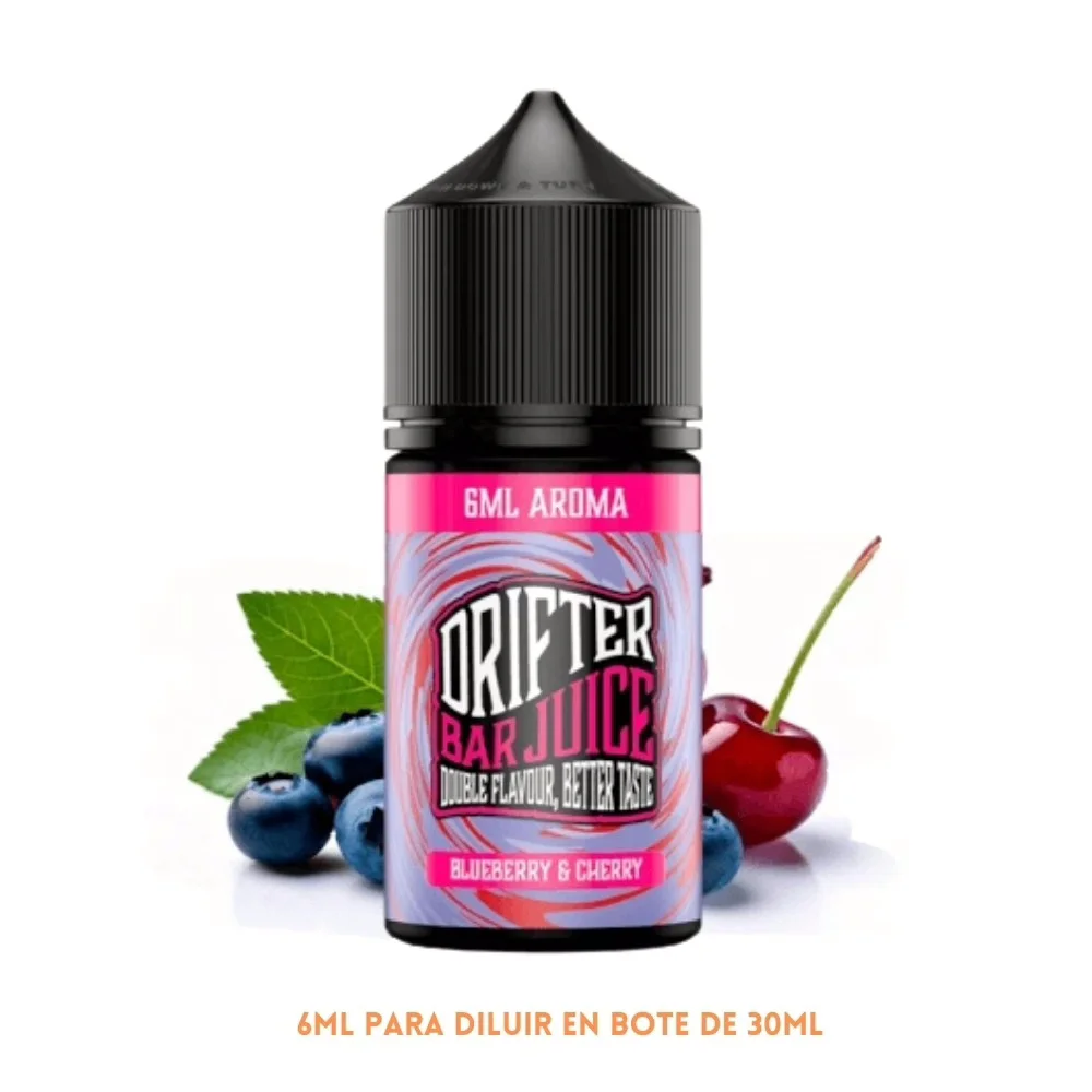 [A6-462-10776] Aroma Drifter Bar Blueberry Cherry Longfill 6/30ml
