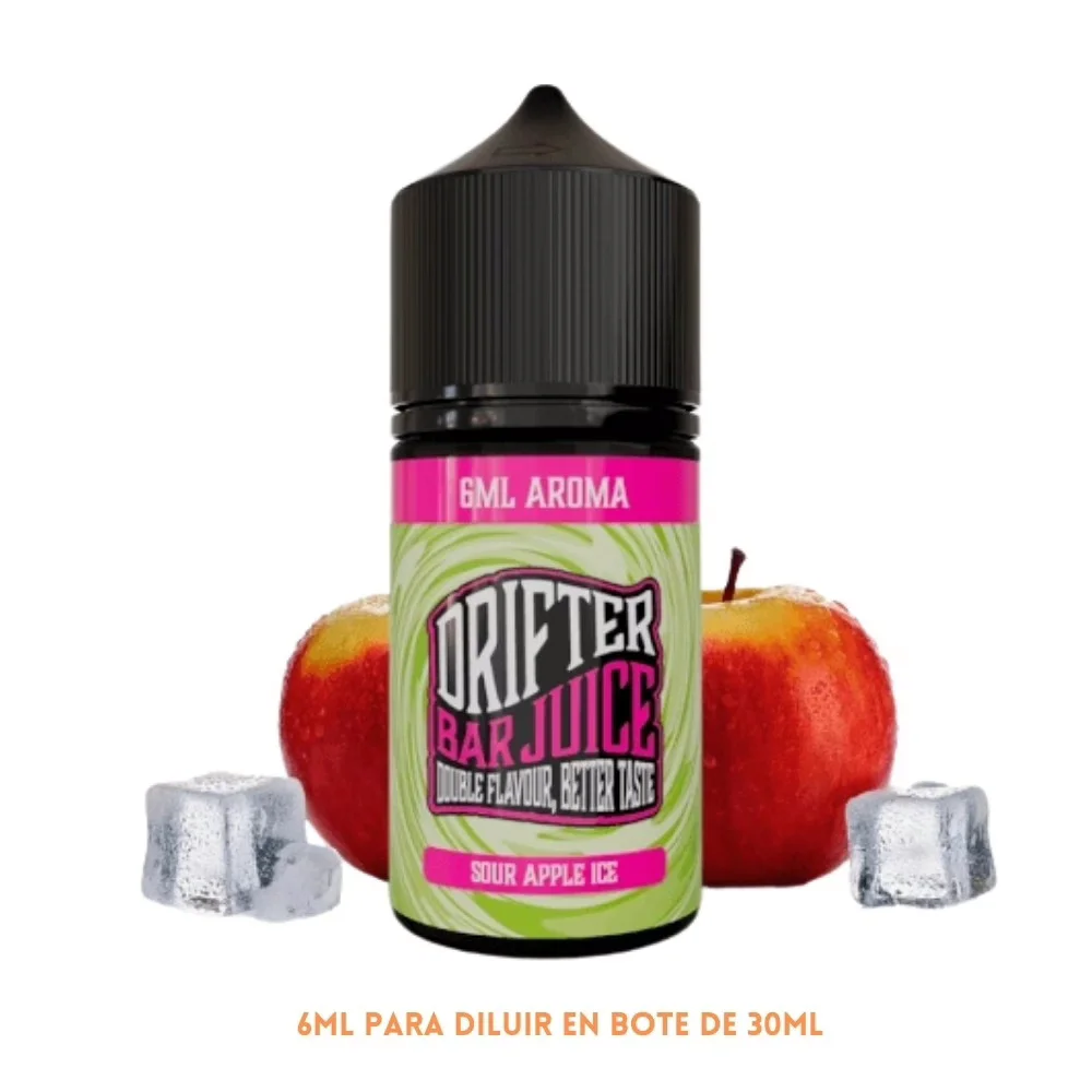 [A6-462-10792] Aroma Drifter Bar Sour Apple Ice Longfill 6/30ml
