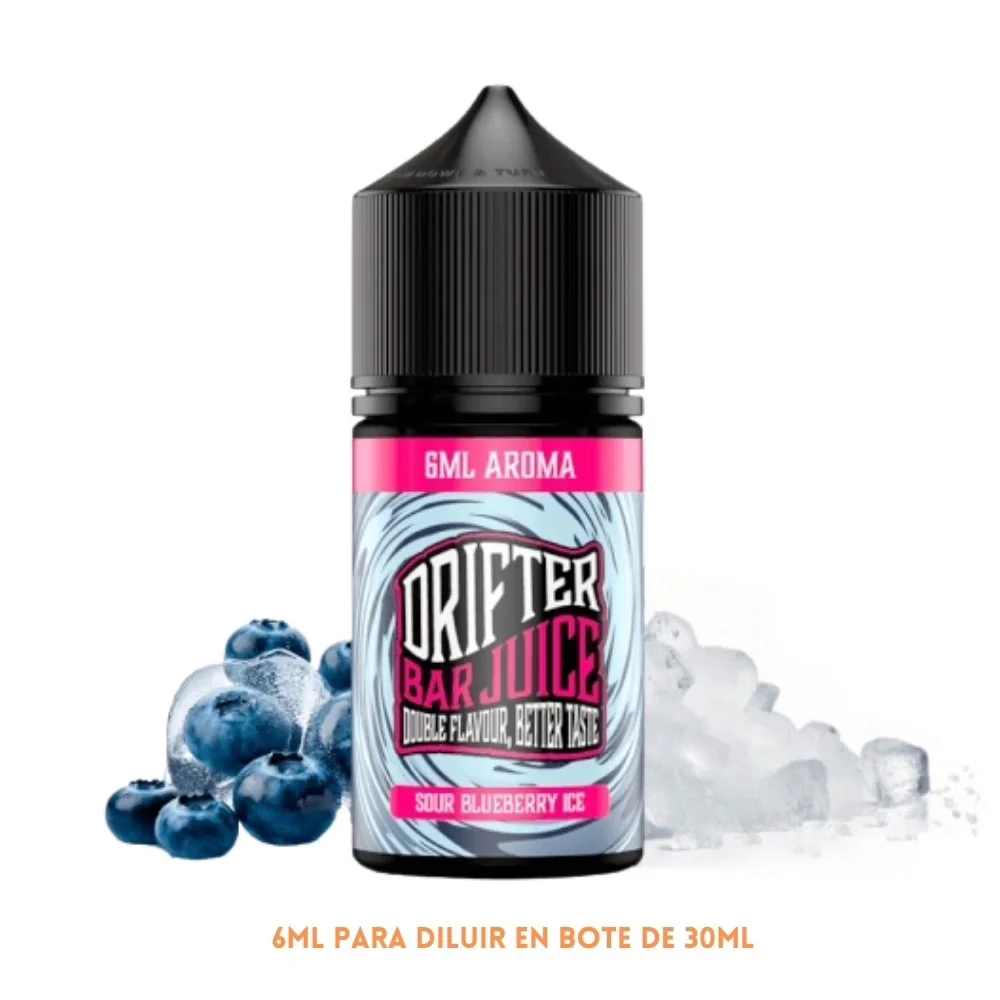 [A6-462-10793] Aroma Drifter Bar Sour Blueberry Ice Longfill 6/30ml