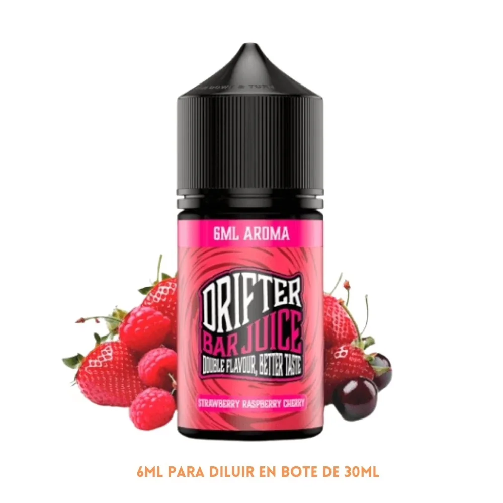 [A6-462-10795] Aroma Drifter Bar Strawberry Raspberry Cherry Longfill 6/30ml