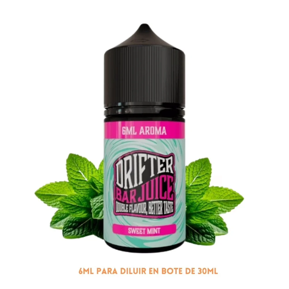 [A6-462-10798] Aroma Drifter Bar Sweet Mint Longfill 6/30ml