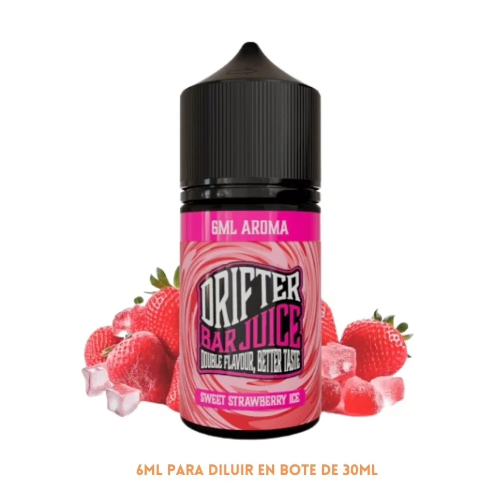 [A6-462-10799] Aroma Drifter Bar Sweet Strawberry Ice Longfill 6/30ml